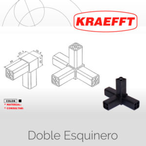 Acoplamiento Doble Esquinero 25mm