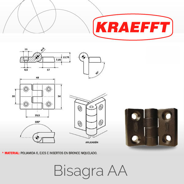 Bisagra AA 34&#215;48