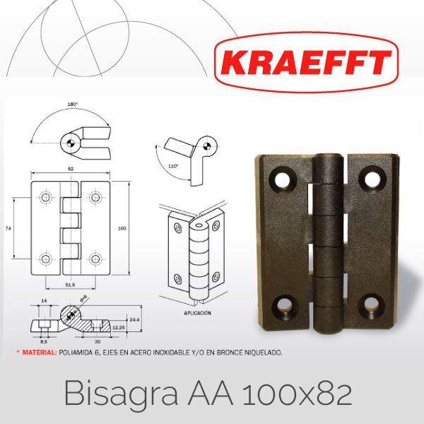 Bisagra AA 100&#215;82
