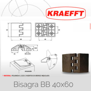 Bisagra BB 40&#215;60