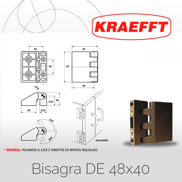 Bisagra DE 48&#215;40