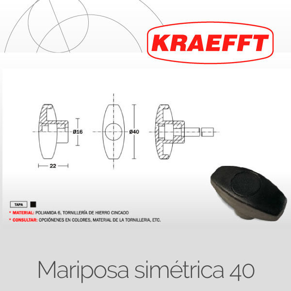 Mariposa simétrica 40
